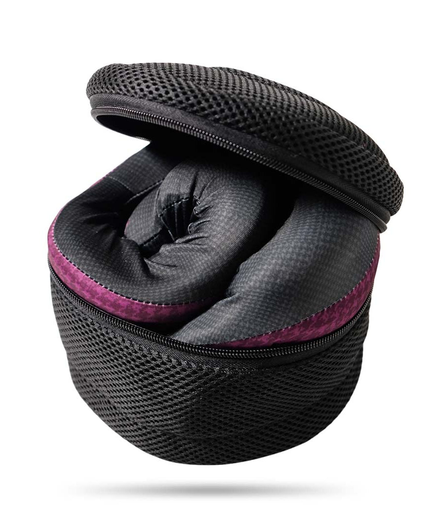 Deluxe Travel Case with Evolution X pillow rolled up