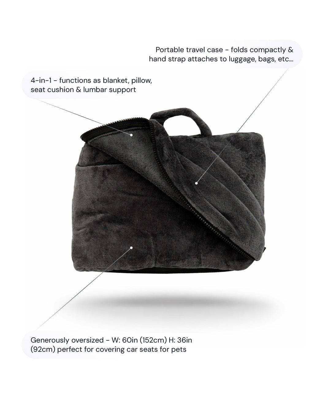 Fold 'n Go™️ Blanket - On The Go foldable travel blanket - Cabeau