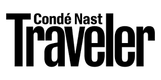 Logo of Condé Nast Traveler on a white background