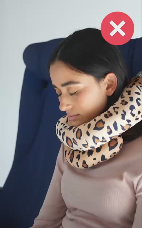 Load video: Travelers comfortable in Cabeau travel pillows
